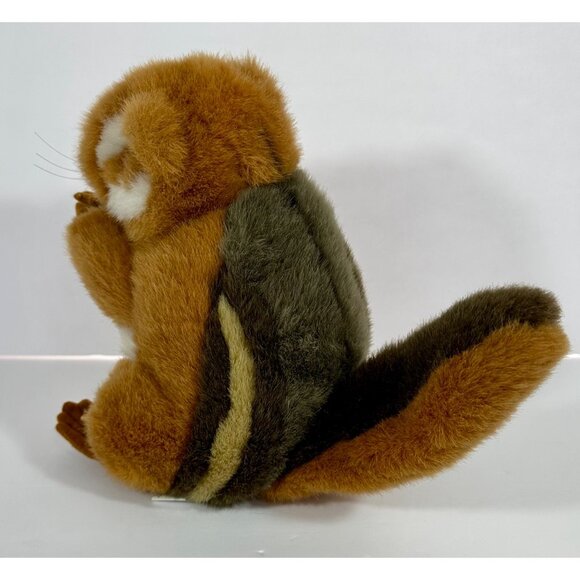 Chipmunk Plush Stuffed Animal Toy 9” Soft Furry Sound Prints Vintage Smithsonian - Picture 8 of 14